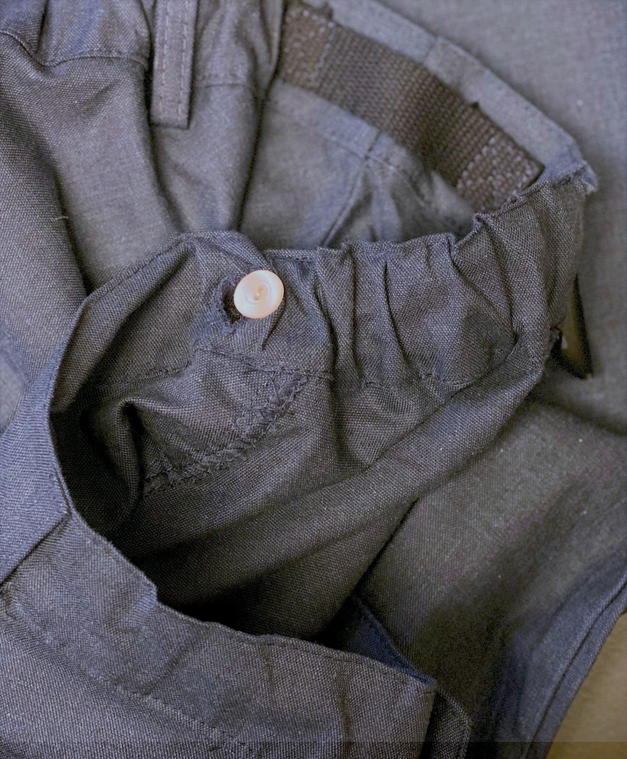 PLAIN - blå bomullsbyxa