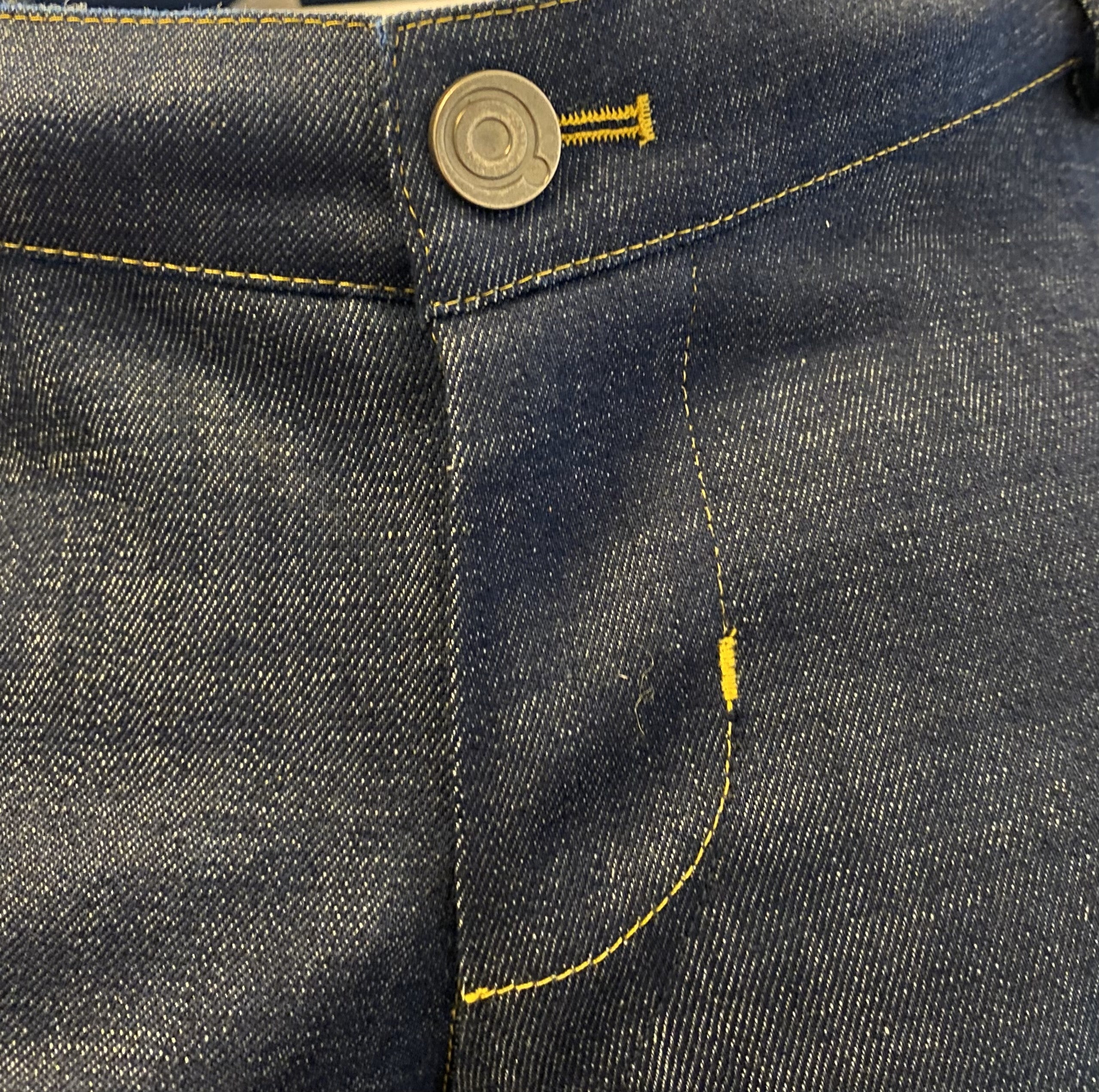 BASIC - denim med blixtlås i innersöm