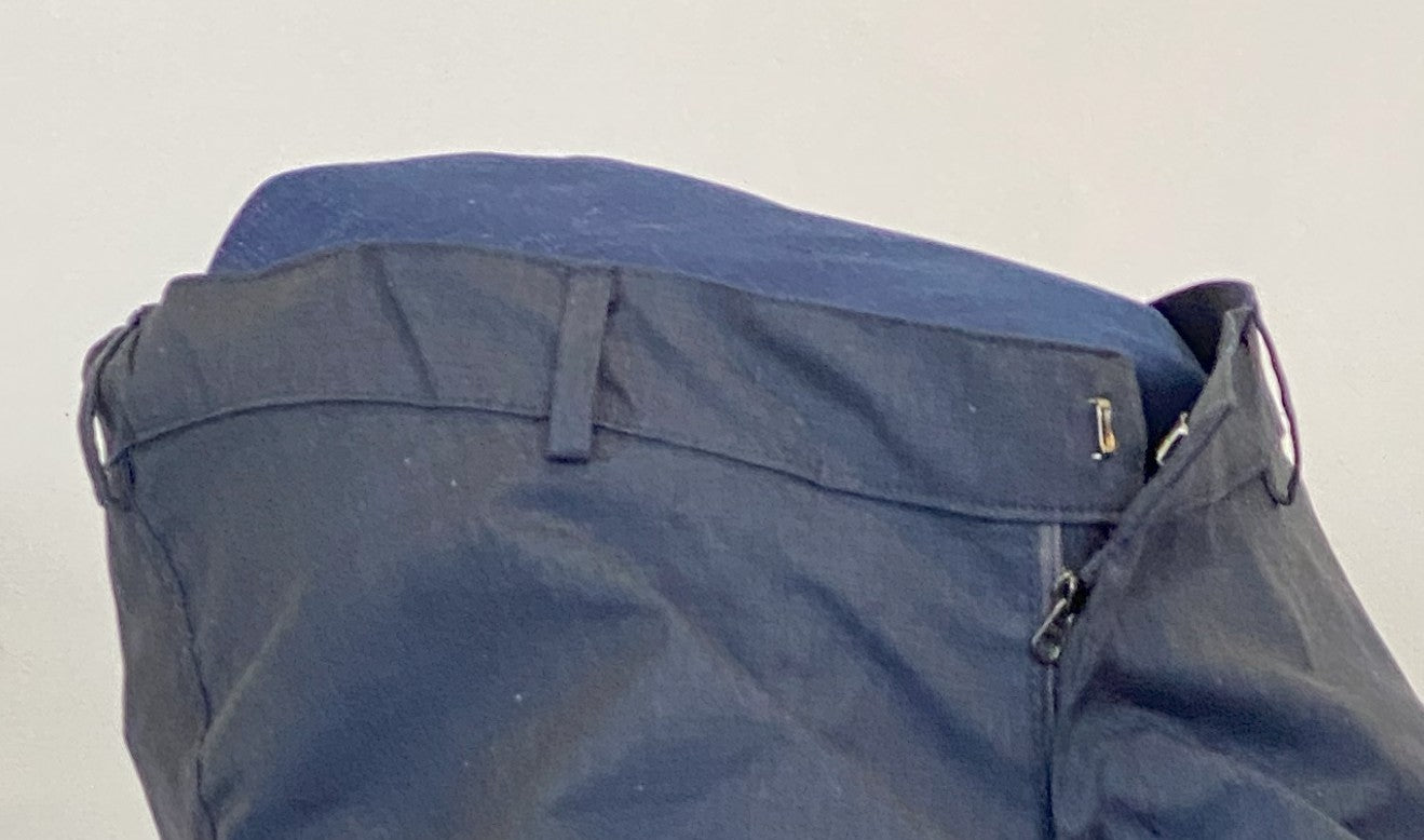 PLAIN - blå bomullsbyxa